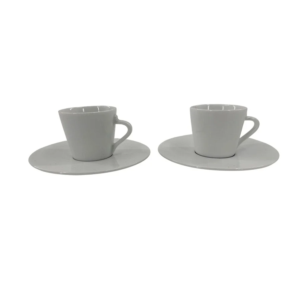 Nespresso Espresso Cups Set of 2 Unisex White Andree Putman Porcelain Coffee Set